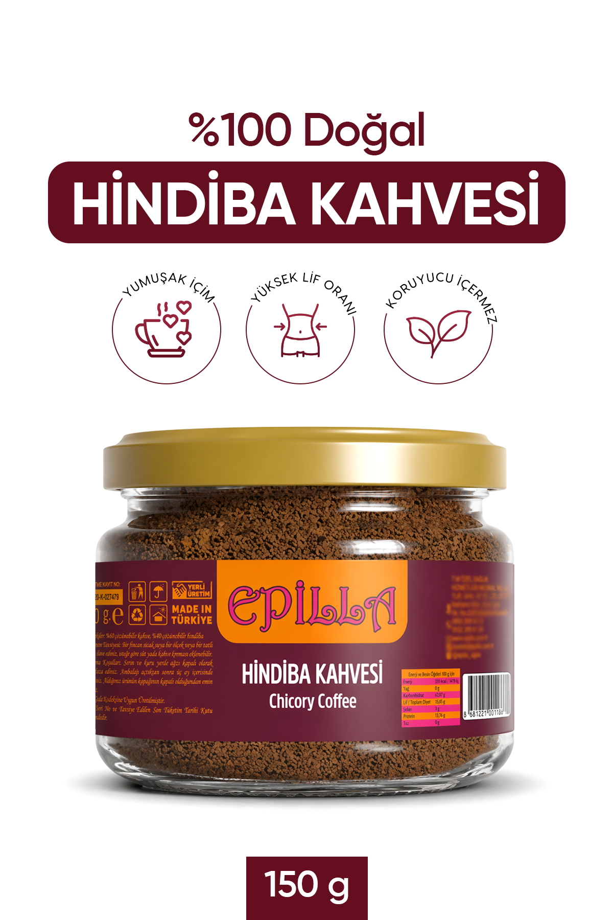 Epilla Hindiba Kahvesi 150 gr