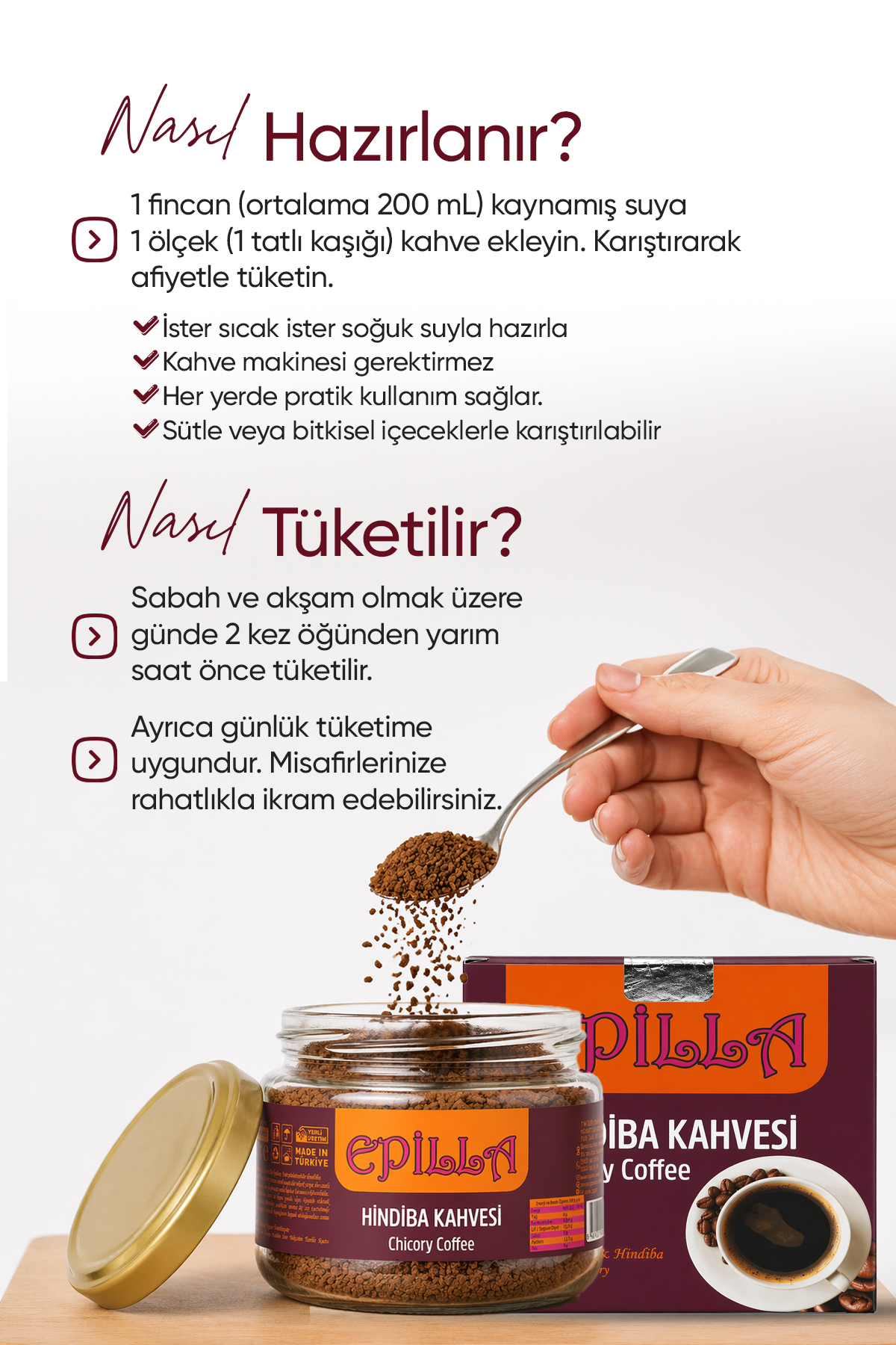 Epilla Hindiba Kahvesi 150 gr