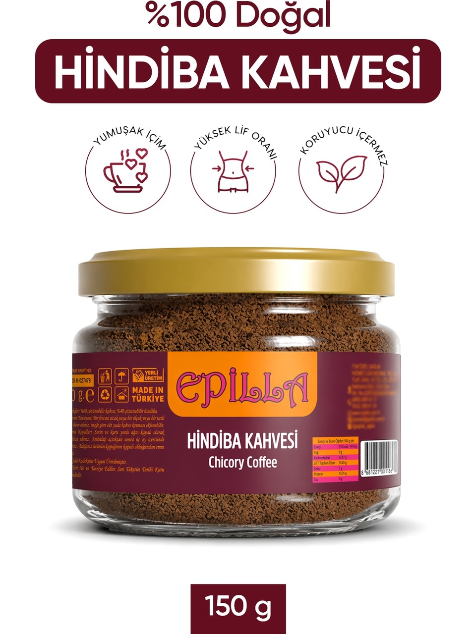 Epilla Hindiba Kahvesi 150 gr