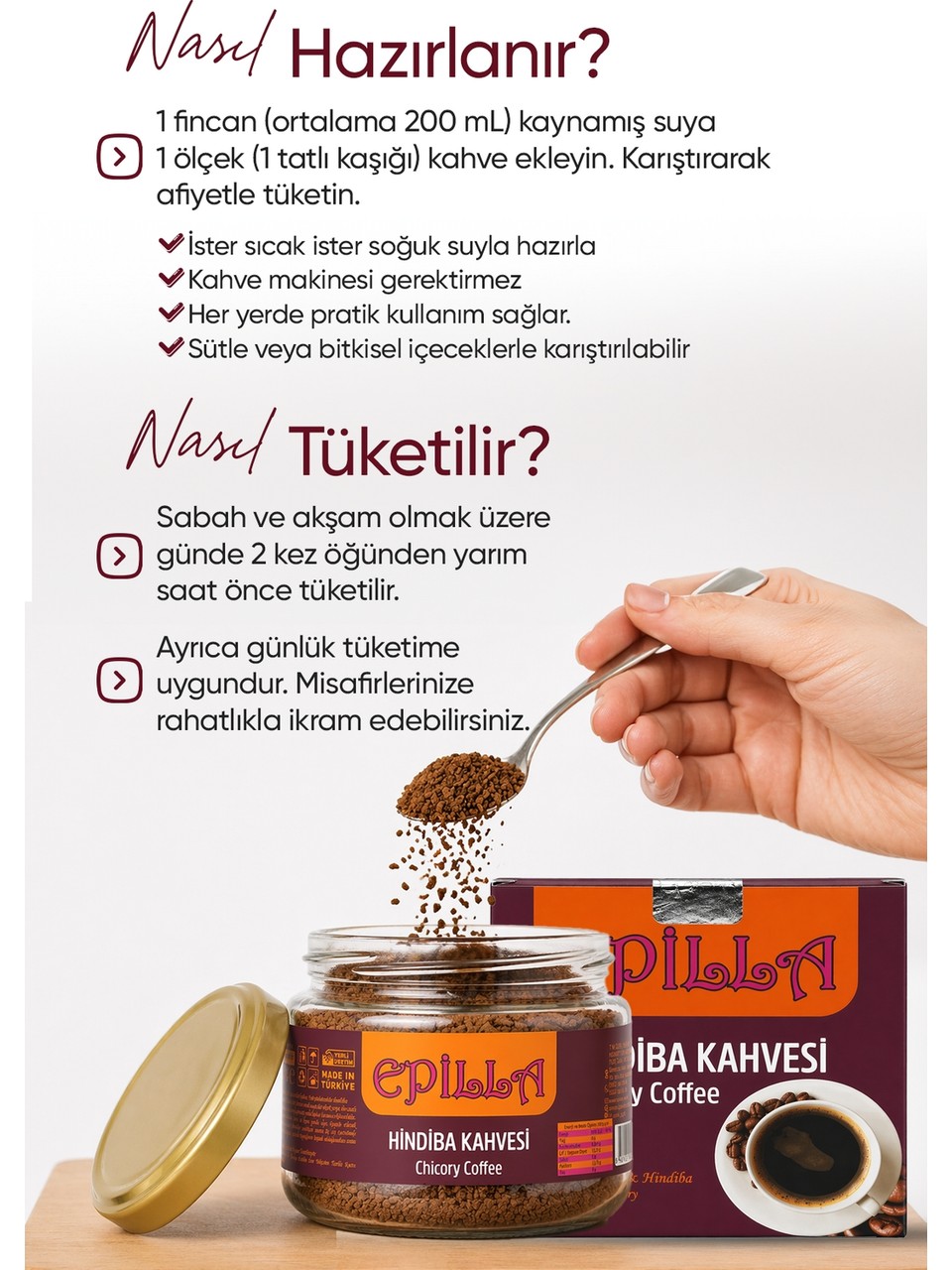 Epilla Hindiba Kahvesi 150 gr