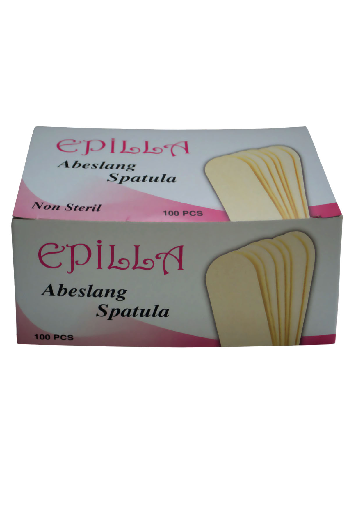 Epilla 100 adet Abeslang Tahta Dil Çubuğu Basacağı - Ağda Spatulası