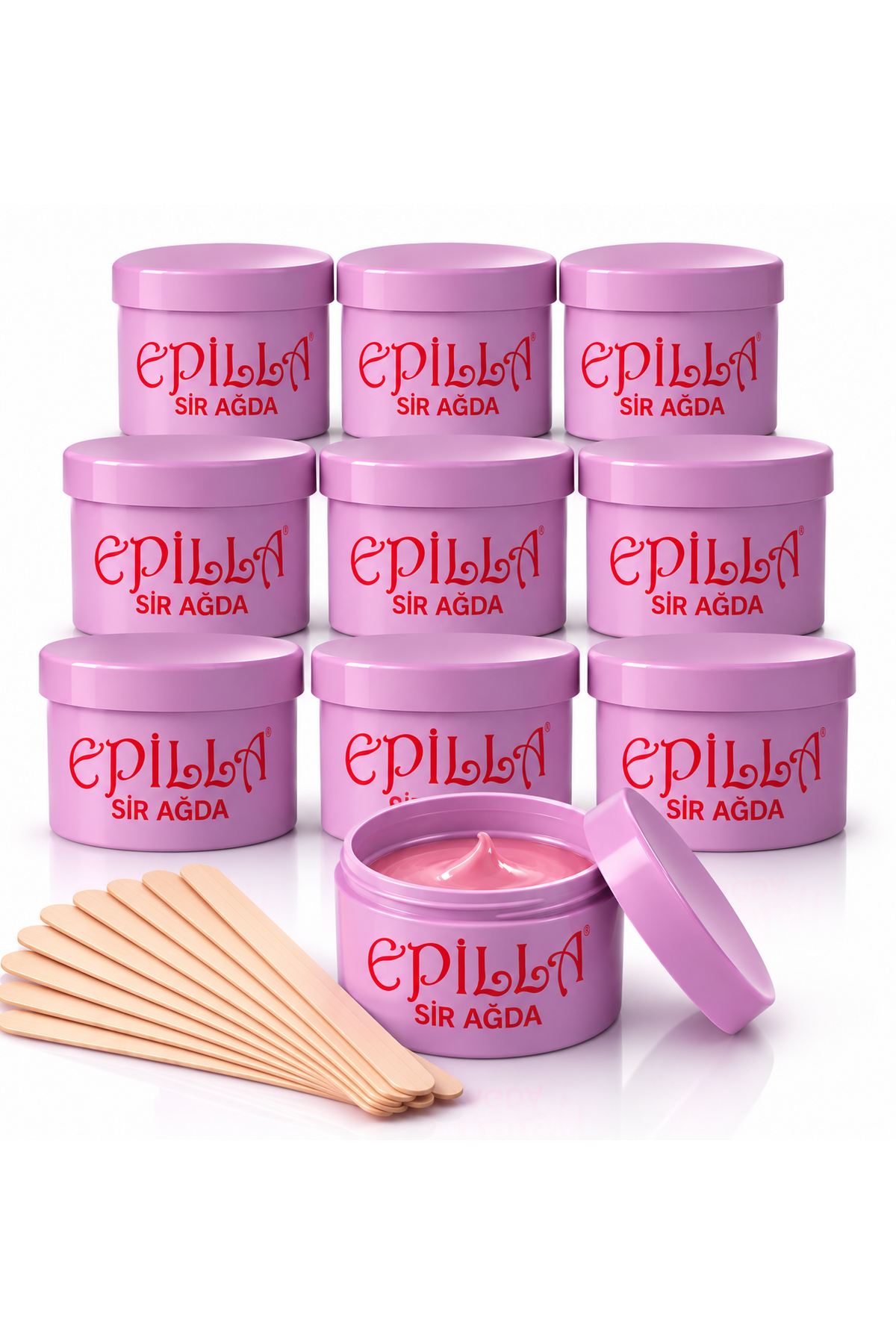 Epilla Pudralı Konserve Sir Ağda 50 ml 10 Adet –  Hassas Ciltler İçin Özel